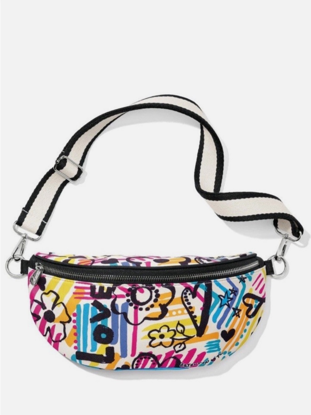Brighton 🩷 Graffiti Love Print Crossbody Belt Bag - New with tags